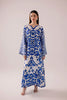 2PC Light Blue Soft Kaftan Printed Outfit Y20
