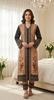 2PC Black Brown Soft Pastel Printed Outfit Y19