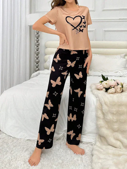 BUTTERFLY AND HEART - PJ SUIT FOR WOMEN