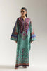 3PC Sea Green Multi Light Blue Orange Soft Pastel Printed Outfit Y26