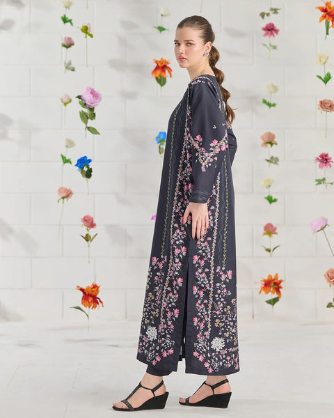 2PC Black Soft Pastel Printed Outfit Y15