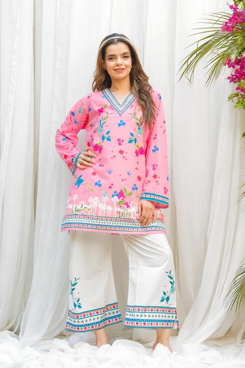 3PC Dananeer Floral Shirt and Pant Co-Ord Set