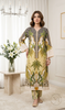2PC Yellow Black Soft Pastel Printed Outfit Y21