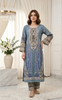 2PC Blue Soft Pastel Printed Outfit Y23