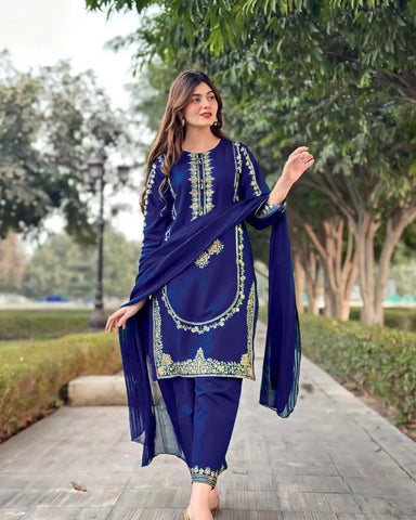 Royal Embroidered 3-Piece Suit