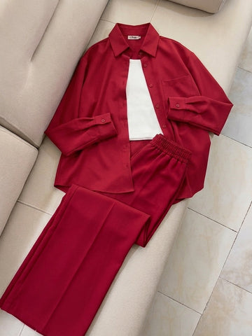 Ruby Luxe Co-Ord Set
