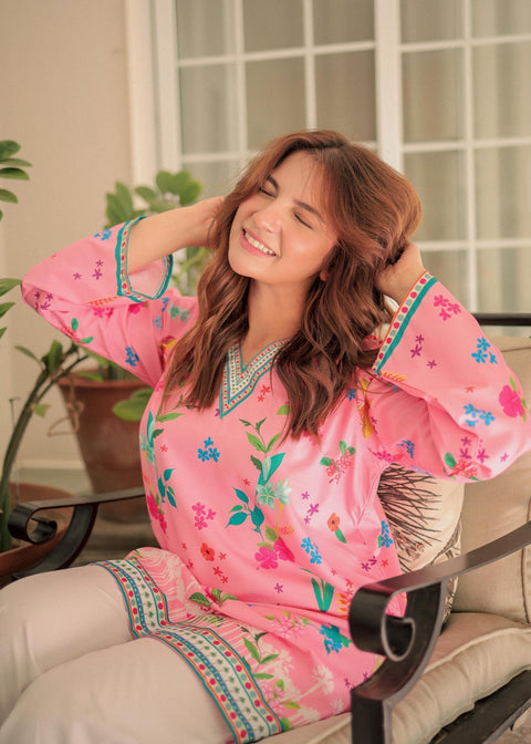3PC Dananeer Floral Shirt and Pant Co-Ord Set