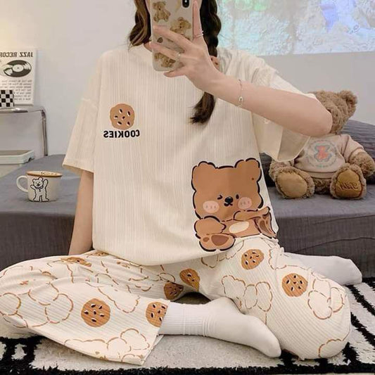 Cookies Bear Soft Cotton PJ Suit